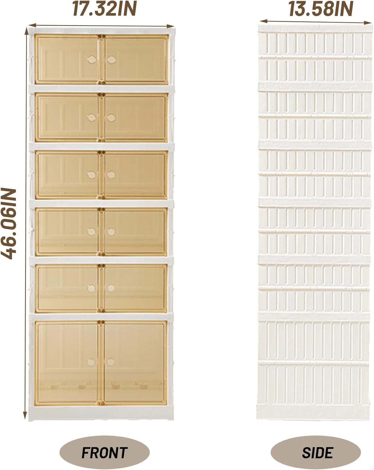 Meuble de rangement à chaussures avec porte, étagères à chaussures pliables et élégantes pour placard, chambre, couloir et chambre à coucher