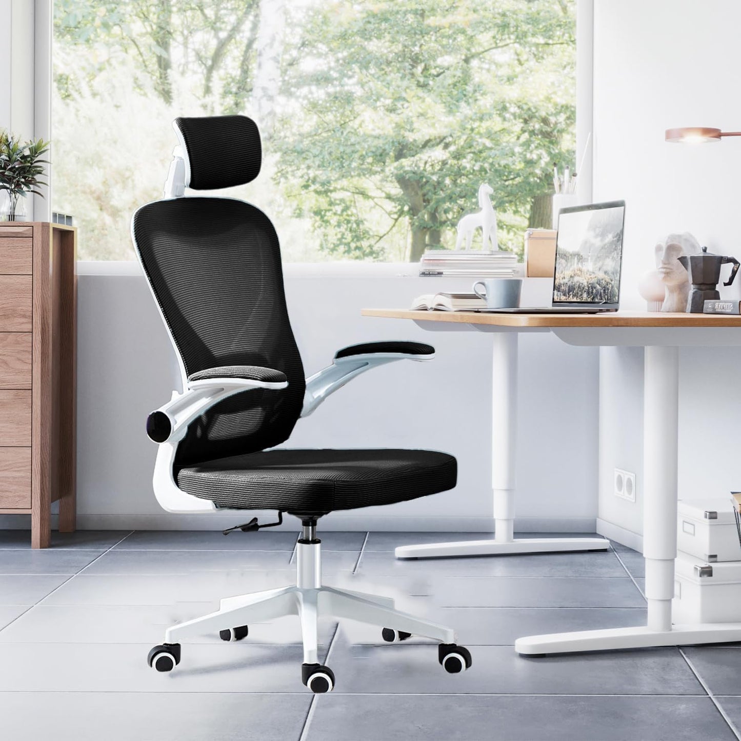 Chaise de bureau Yivke YT-030 avec appui-tête