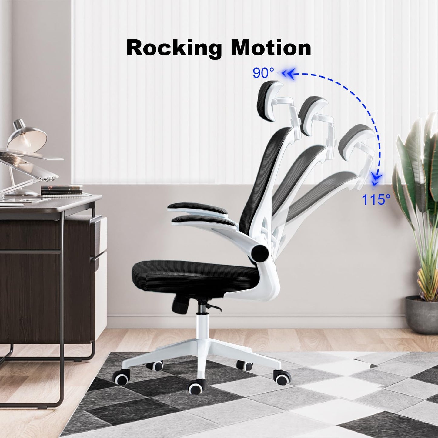 Chaise de bureau Yivke YT-030 avec appui-tête