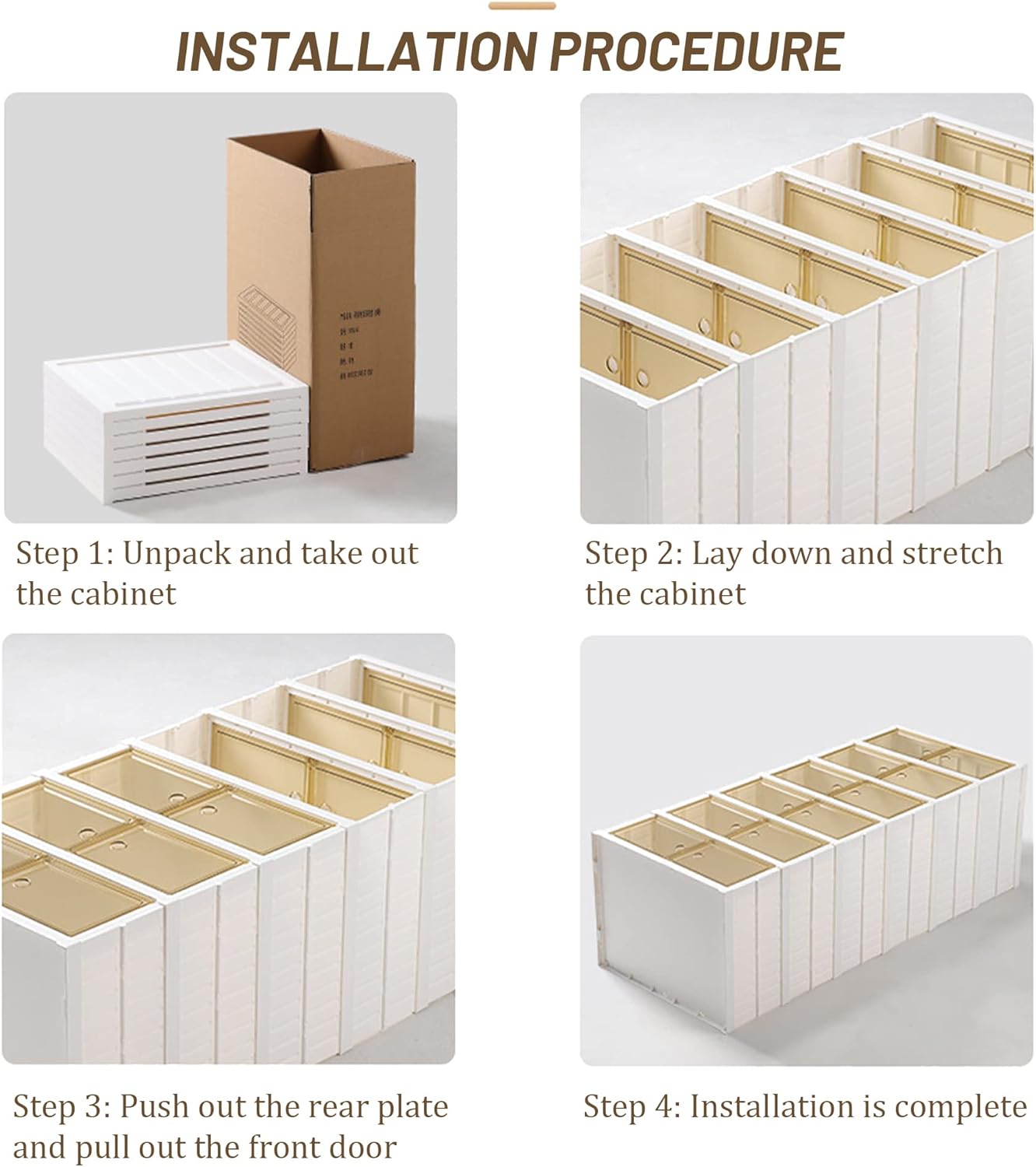 Meuble de rangement à chaussures avec porte, étagères à chaussures pliables et élégantes pour placard, chambre, couloir et chambre à coucher