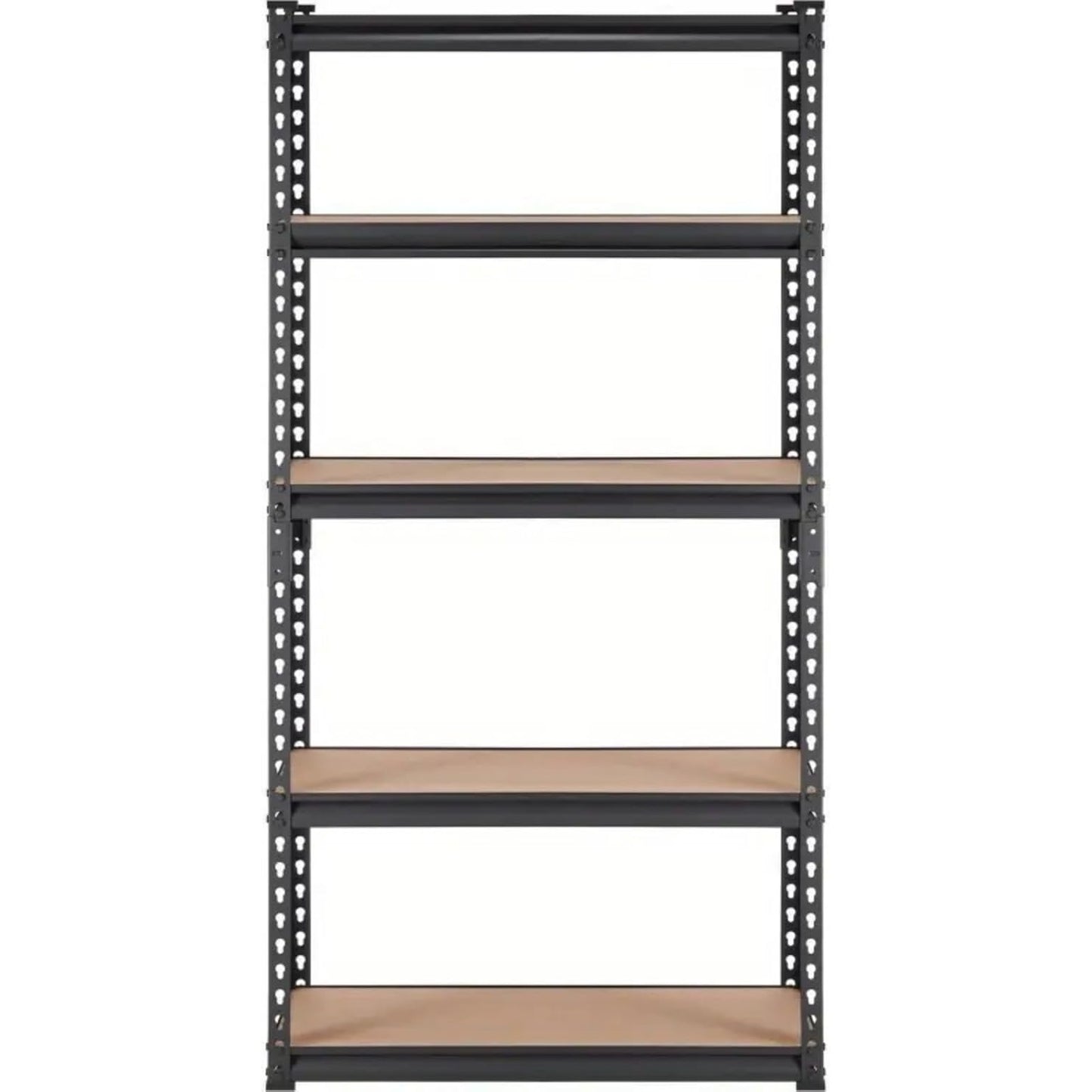 Étagères de rangement à 5 niveaux pour commerce électronique, étagères métalliques réglables, étagères de garage robustes, étagères utilitaires pour entrepôt, garde-manger, placard, 59,5" H x 27,5" L x 11,8" P