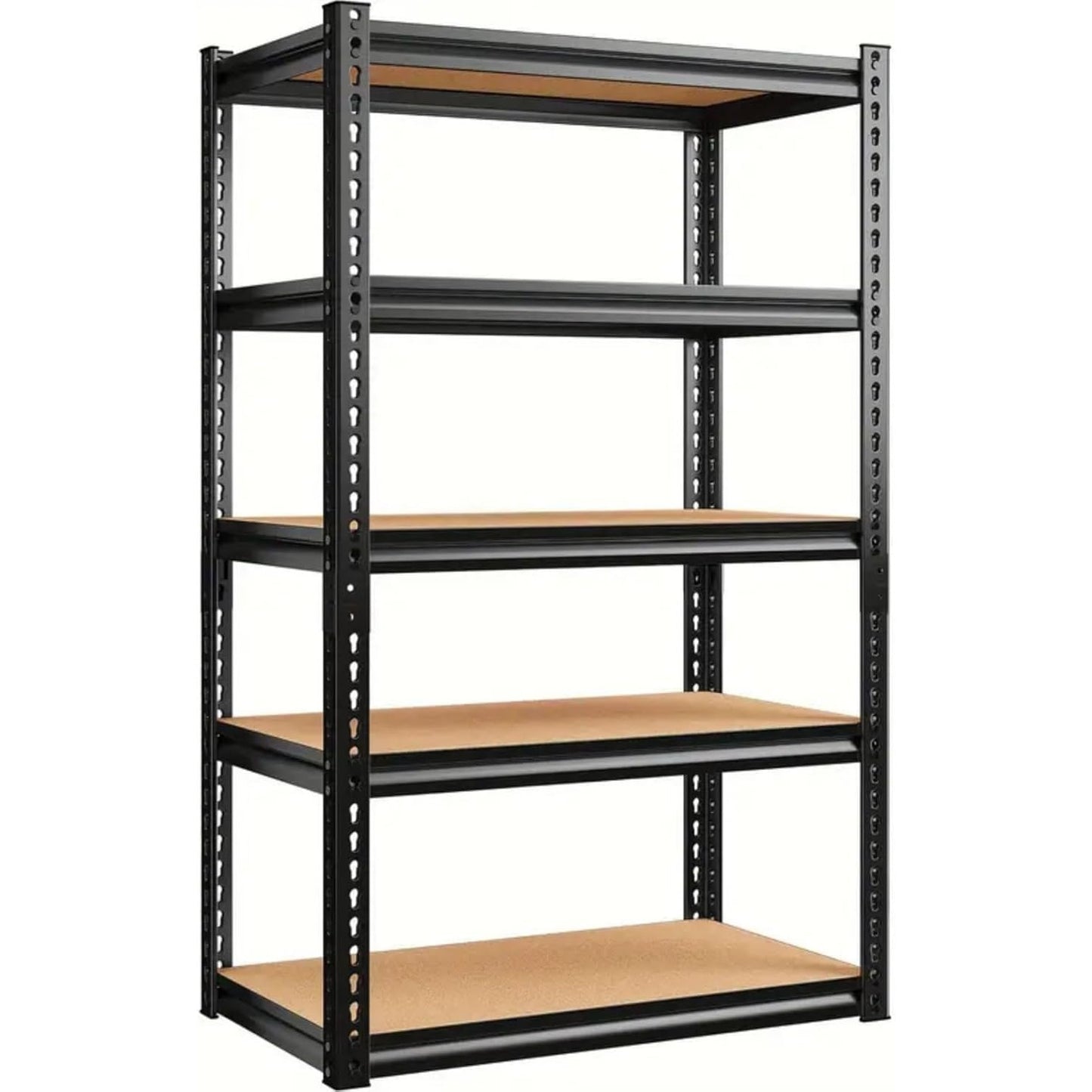 Étagères de rangement à 5 niveaux pour commerce électronique, étagères métalliques réglables, étagères de garage robustes, étagères utilitaires pour entrepôt, garde-manger, placard, 72" H x 35,5" L x 15,8" P