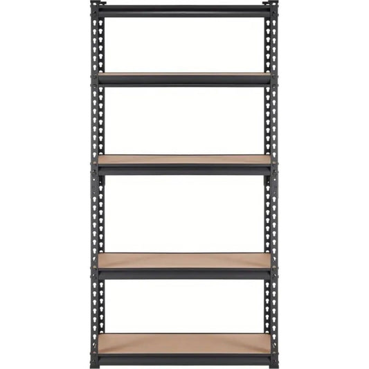 Étagères de rangement à 5 niveaux pour commerce électronique, étagères métalliques réglables, étagères de garage robustes, étagères utilitaires pour entrepôt, garde-manger, placard, 59,5" H x 27,5" L x 11,8" P
